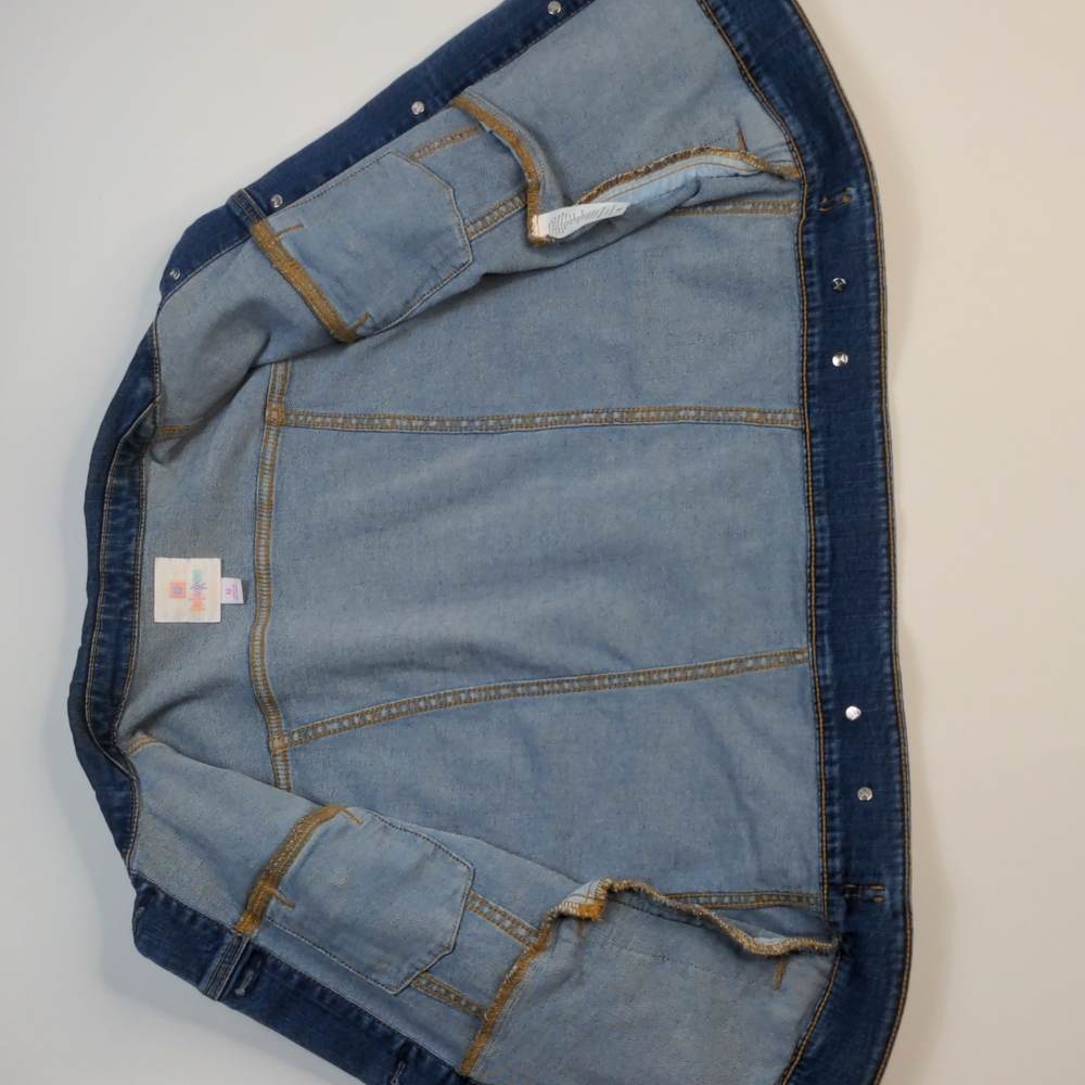 RARE Cheetah Print Harvey Denim Jacket - Picture 5 of 9